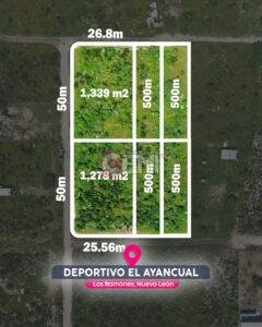 TERRENOS EN VENTA, DEPORTIVO EL AYANCUAL, LOS RAMONES NUEVO LEON. TERRENOS CAMPESTRES EN VENTA CON LUZ. CADEREYTA