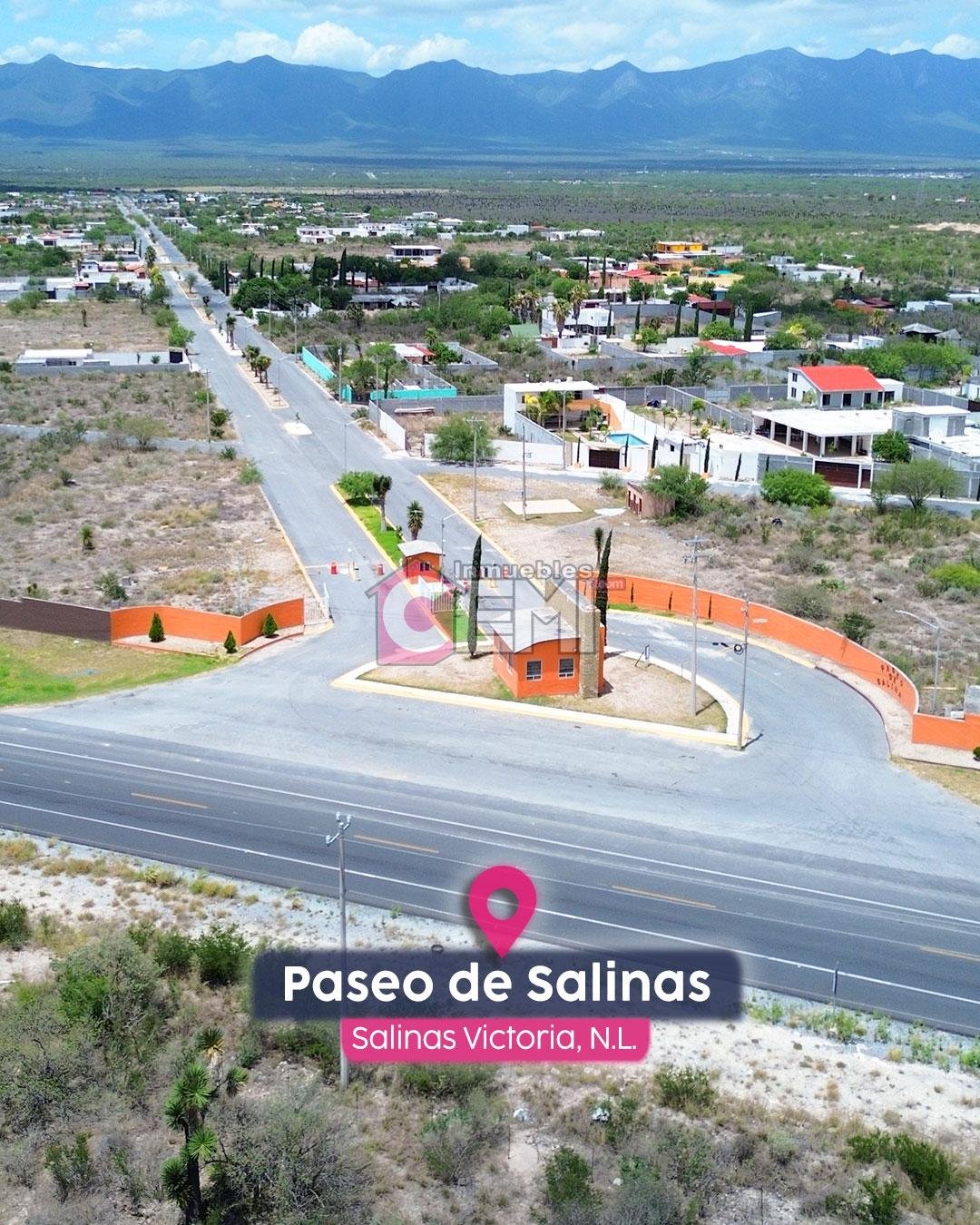 Terreno en venta, Paseo de Salinas, Salinas Victoria.Fracc. Privado con servicios; Agua, Luz, Drenaje. terreno en venta campestre con servicios