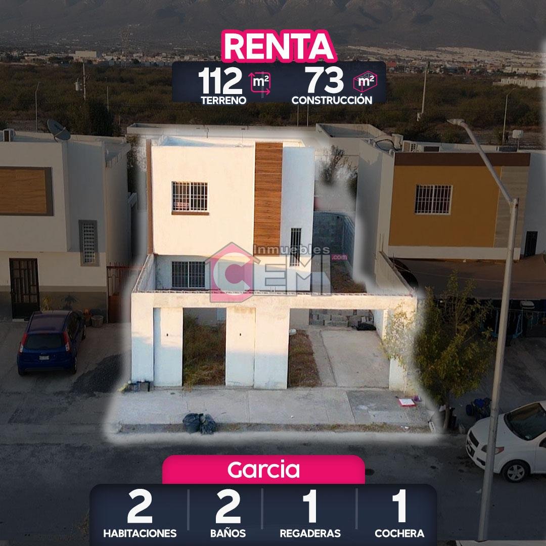 cumbres santa maria garcia nuevo leon, casa en renta en fraccionamiento privado.