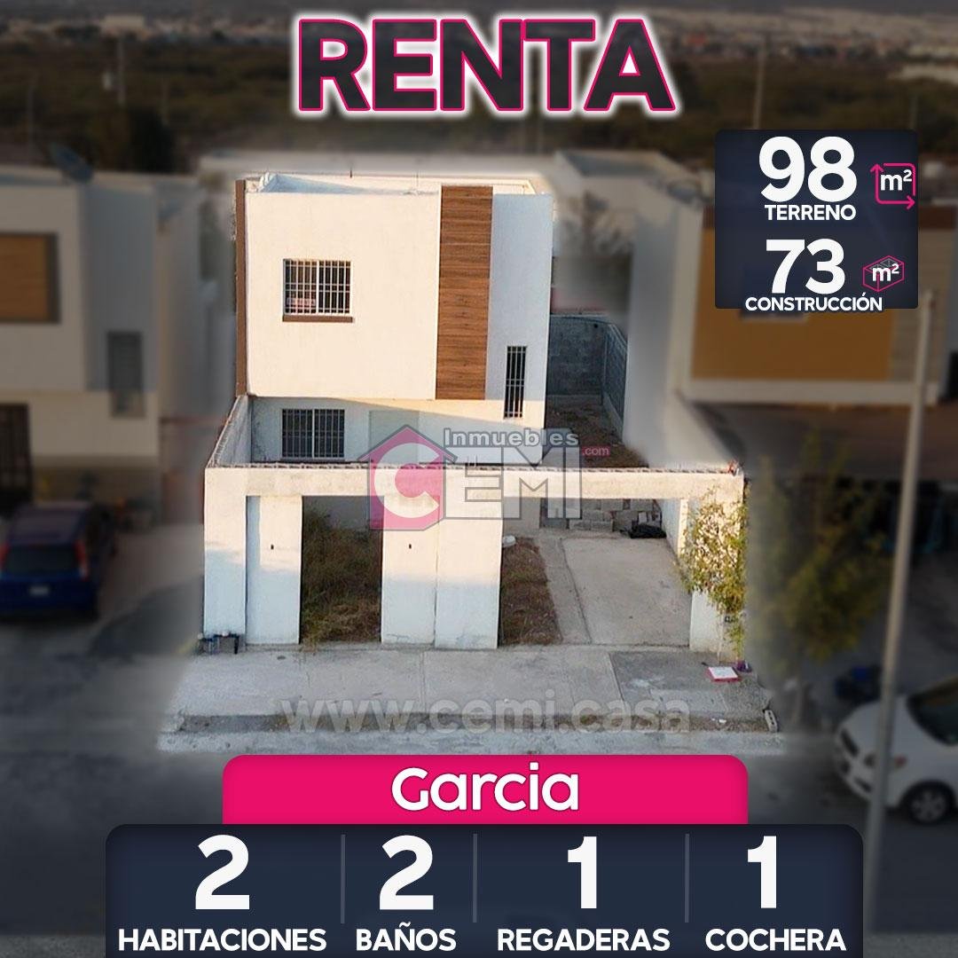 cumbres santa maria garcia nuevo leon, casa en renta en fraccionamiento privado.