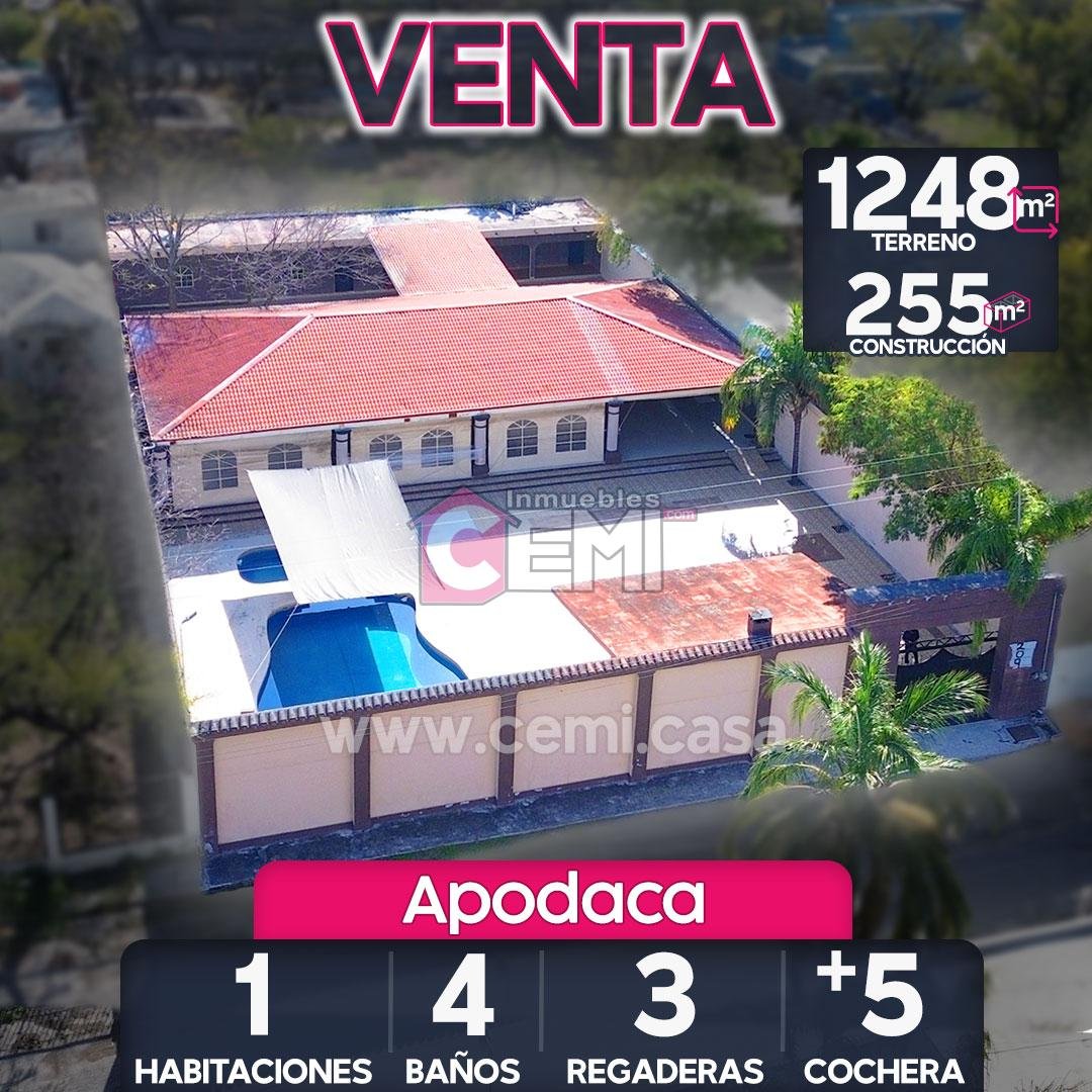 CASA EN VENTA RINCONADA COLONIAL APODACA, QUINTA EN VENTA, TERRENO HABITACIONAL