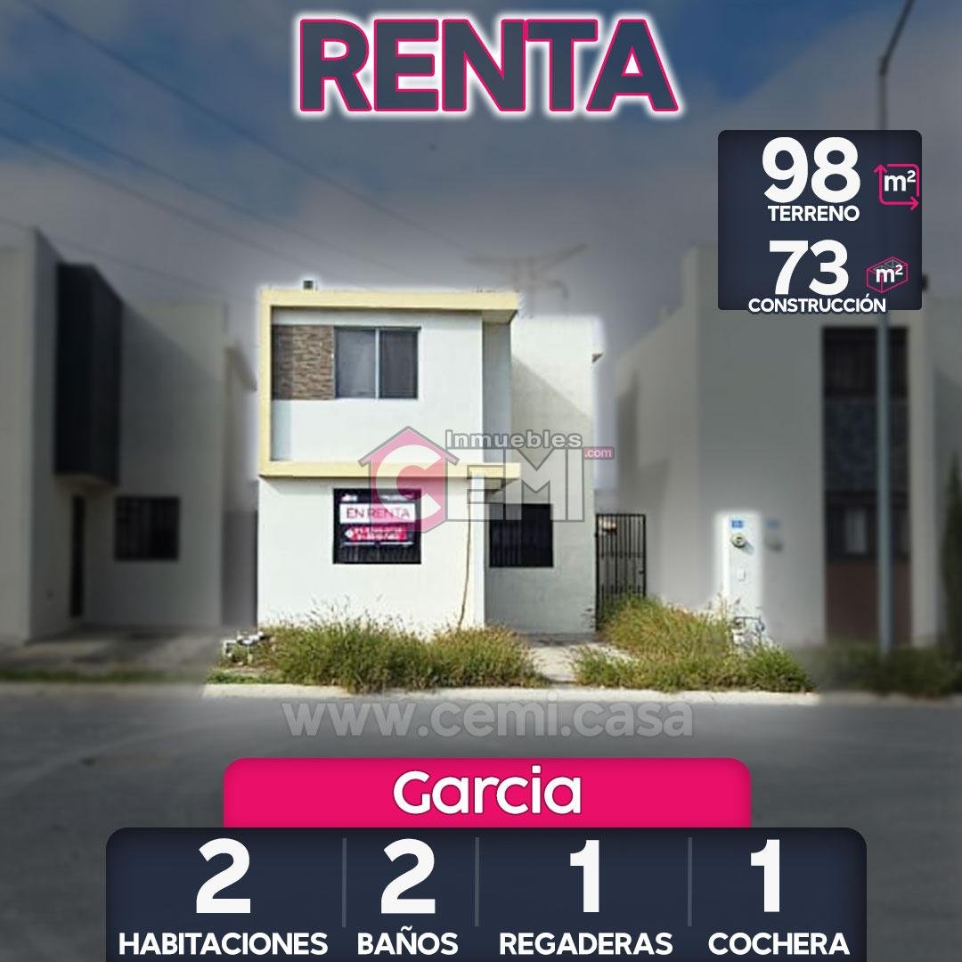 cumbres santa maria garcia nuevo leon, casa en renta en fraccionamiento privado.