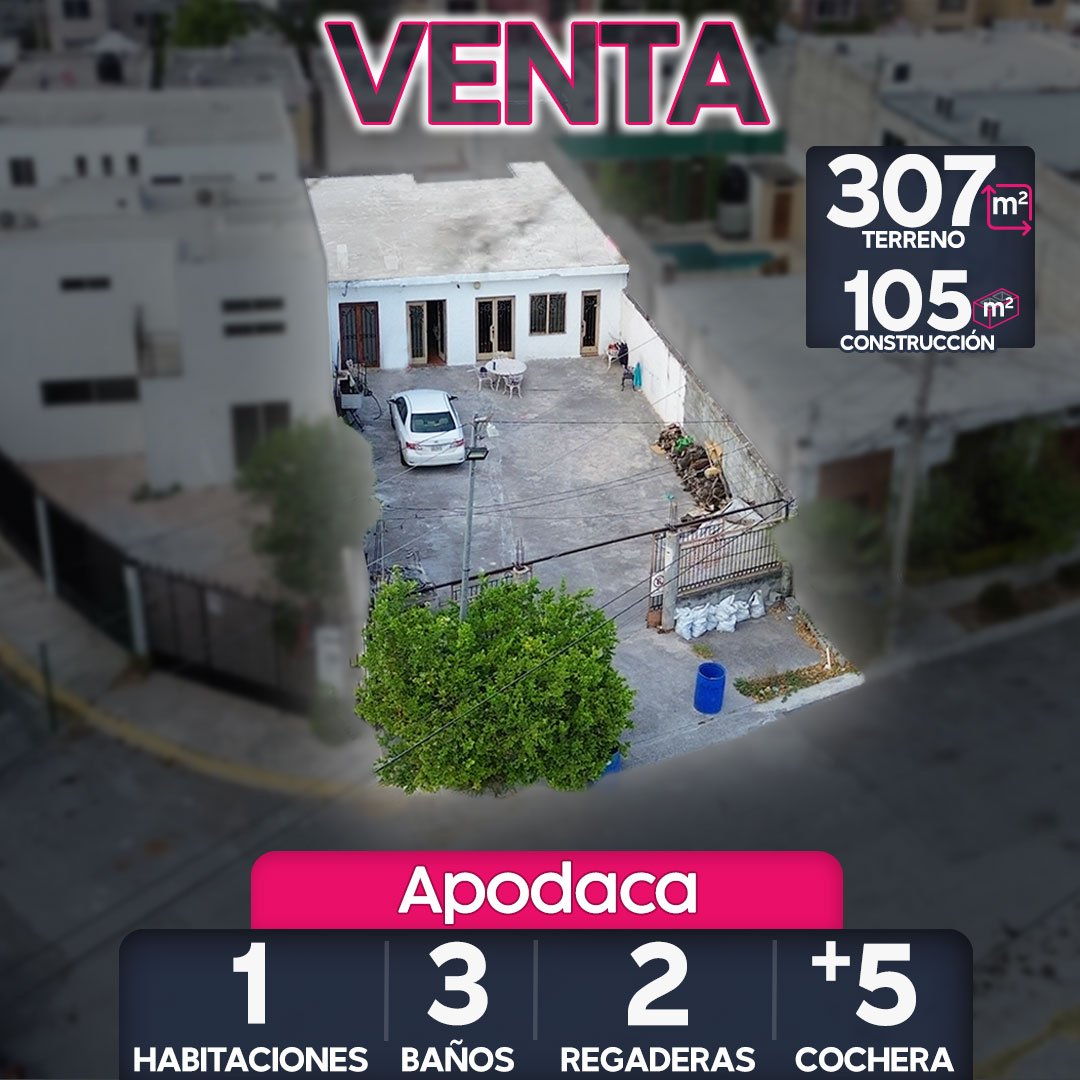 Terreno en venta en apodaca, mision de fundadores. casa con terreno en venta en fracc. mision de fundadores en apodaca.